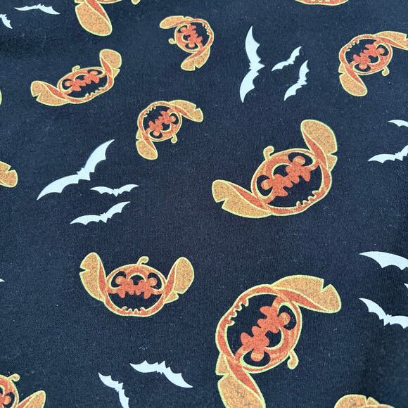 Disney Lilo and Stitch women’s Halloween black sweatshirt. Size S. Pumpkins. - Picture 2 of 6